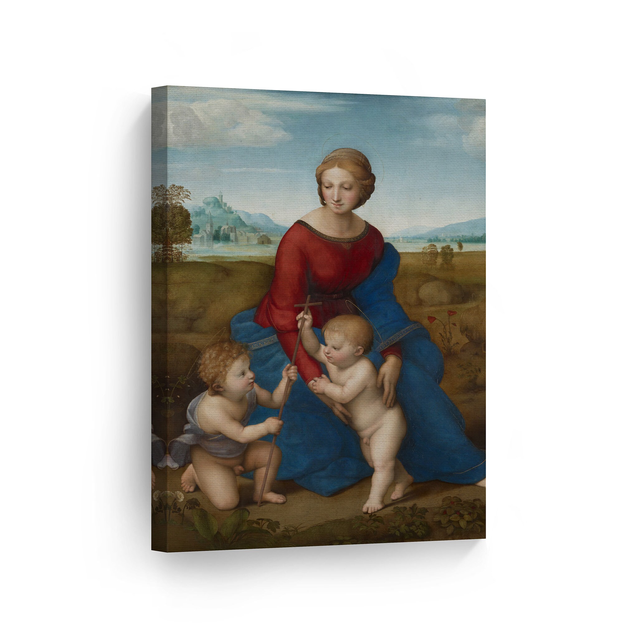Madonna of the Meadow by Raphael Art Canvas Wall Art Print Famous Fine ...