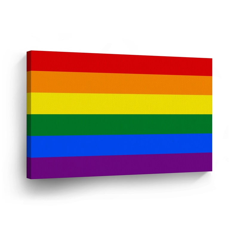 Rainbow Butterfly Gay Pride Flag Canvas Print