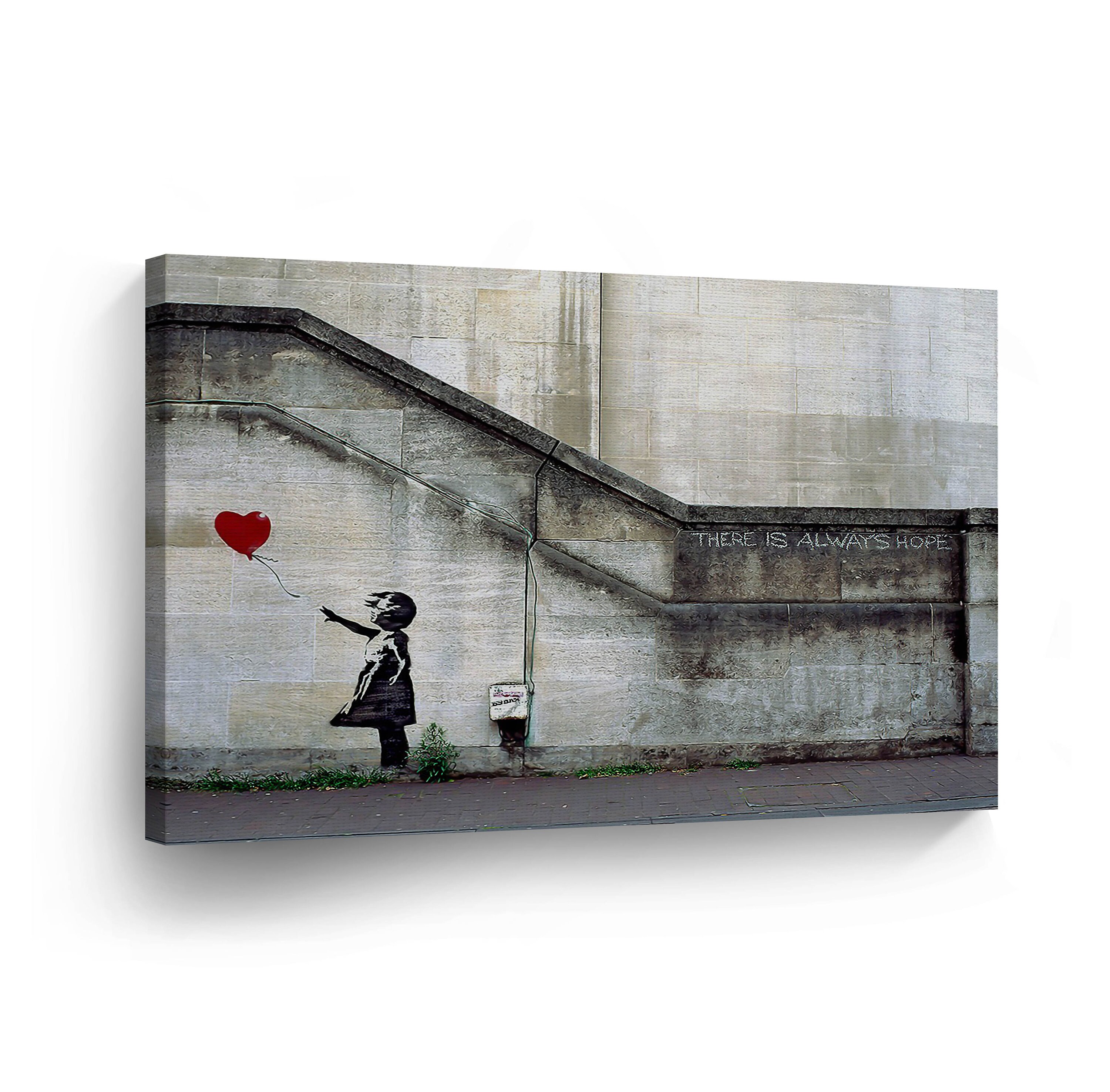 Banksy Wall Art CANVAS PRINT There is Always Hope From London Etsy