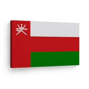 Oman Flag CANVAS or METAL Wall Art Print Country Flags Office Living Room Dorm Bedroom Kitchen Sports Club Bar Decor Modern Home Decor