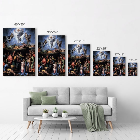 The Transfiguration by Raphael Art Canvas Wall Art Print Famous