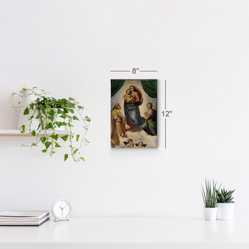 Sistine Madonna by Raphael Art Canvas Wall Art Print Famous Fine Art ...