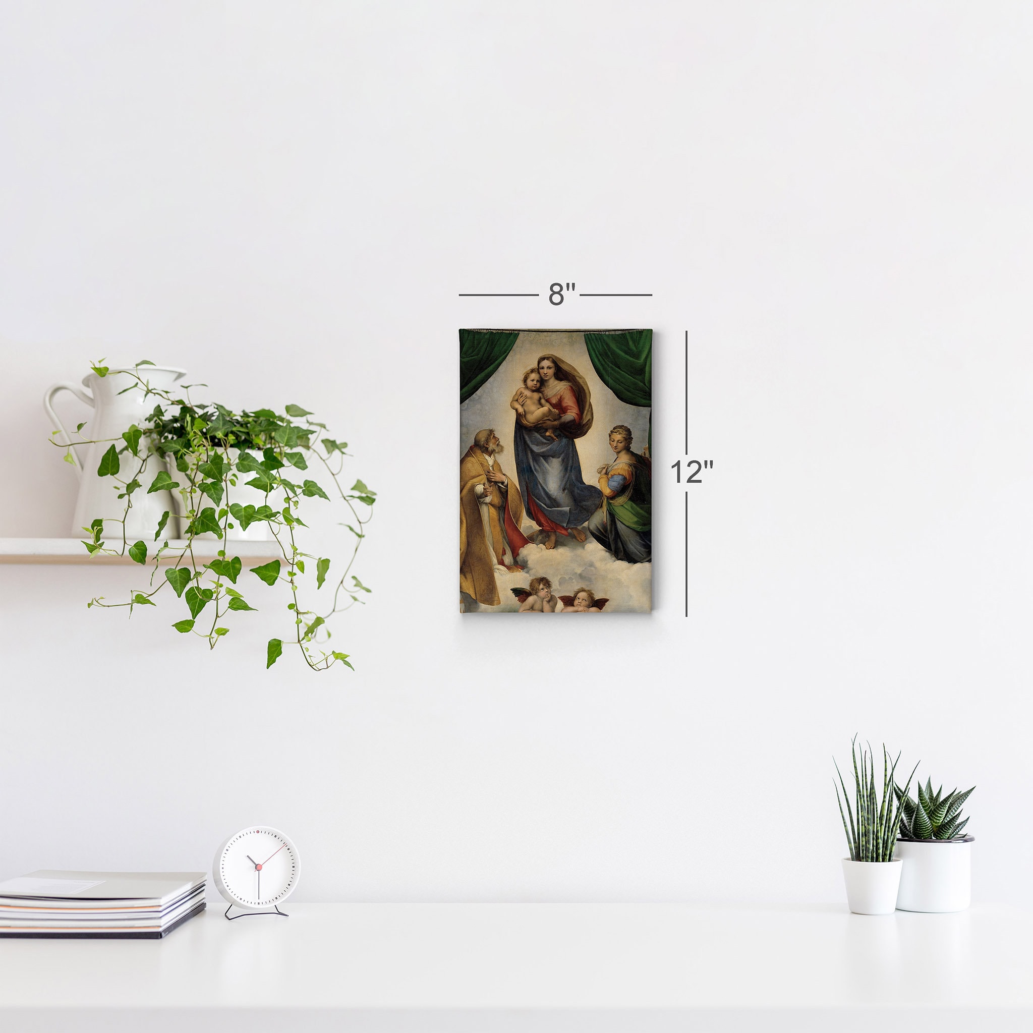 Sistine Madonna by Raphael Art Canvas Wall Art Print Famous Fine Art ...