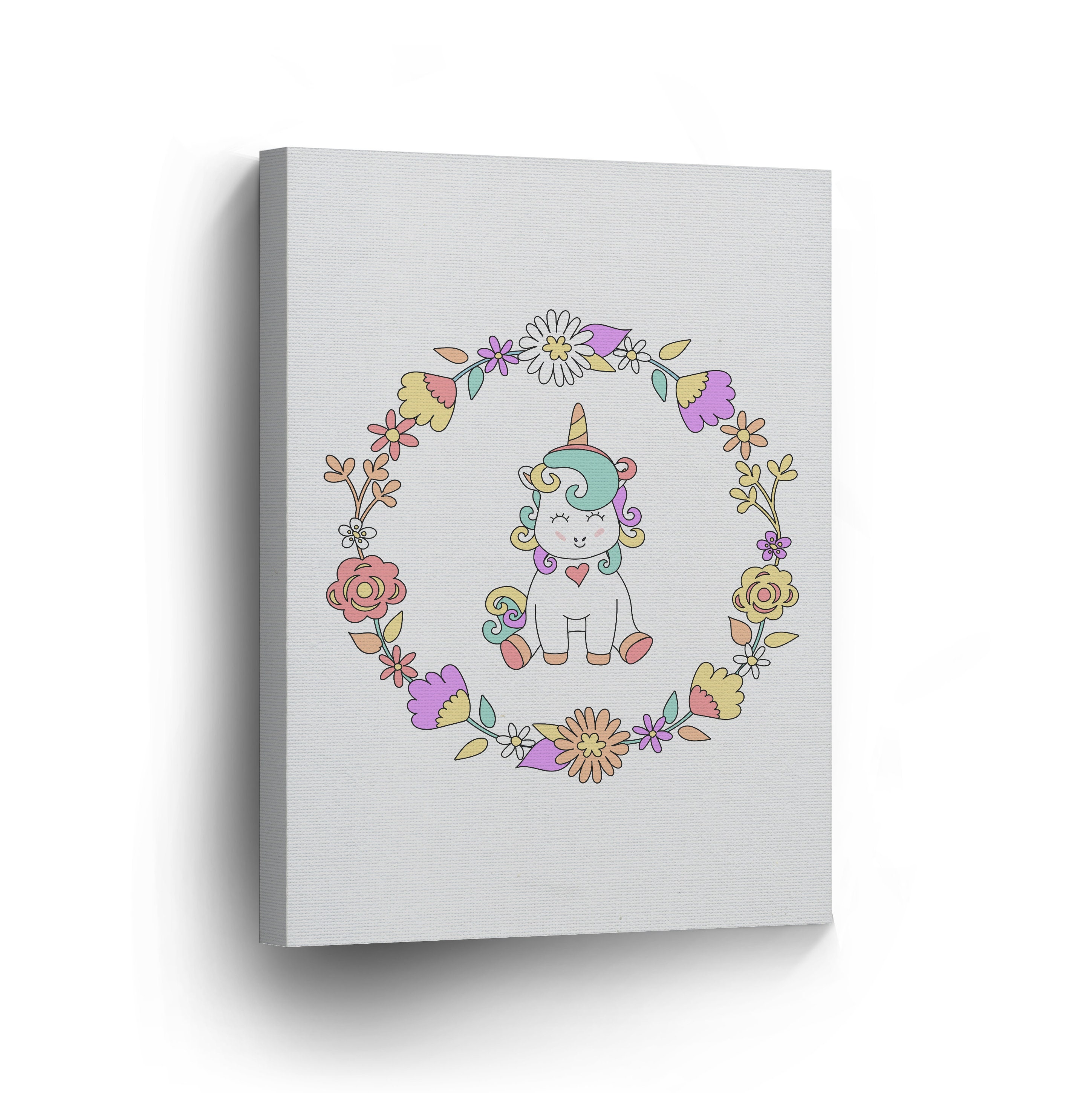 Cute Unicorn Wall Decor Unicorn Gift Colorful Background 4 | Etsy