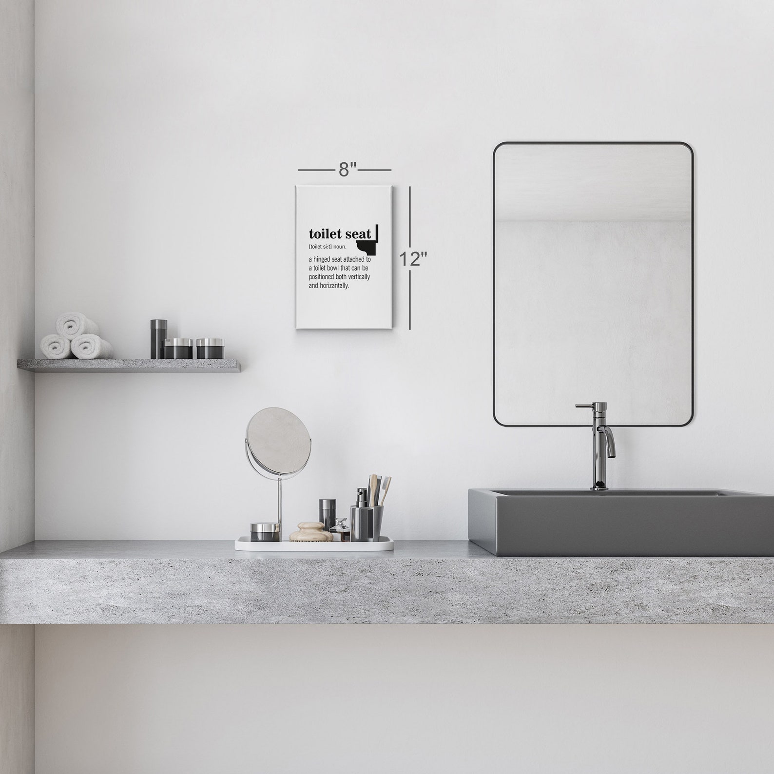 Noun Dictionary Definition of Toilet Seat Funny Quote Saying Etsy