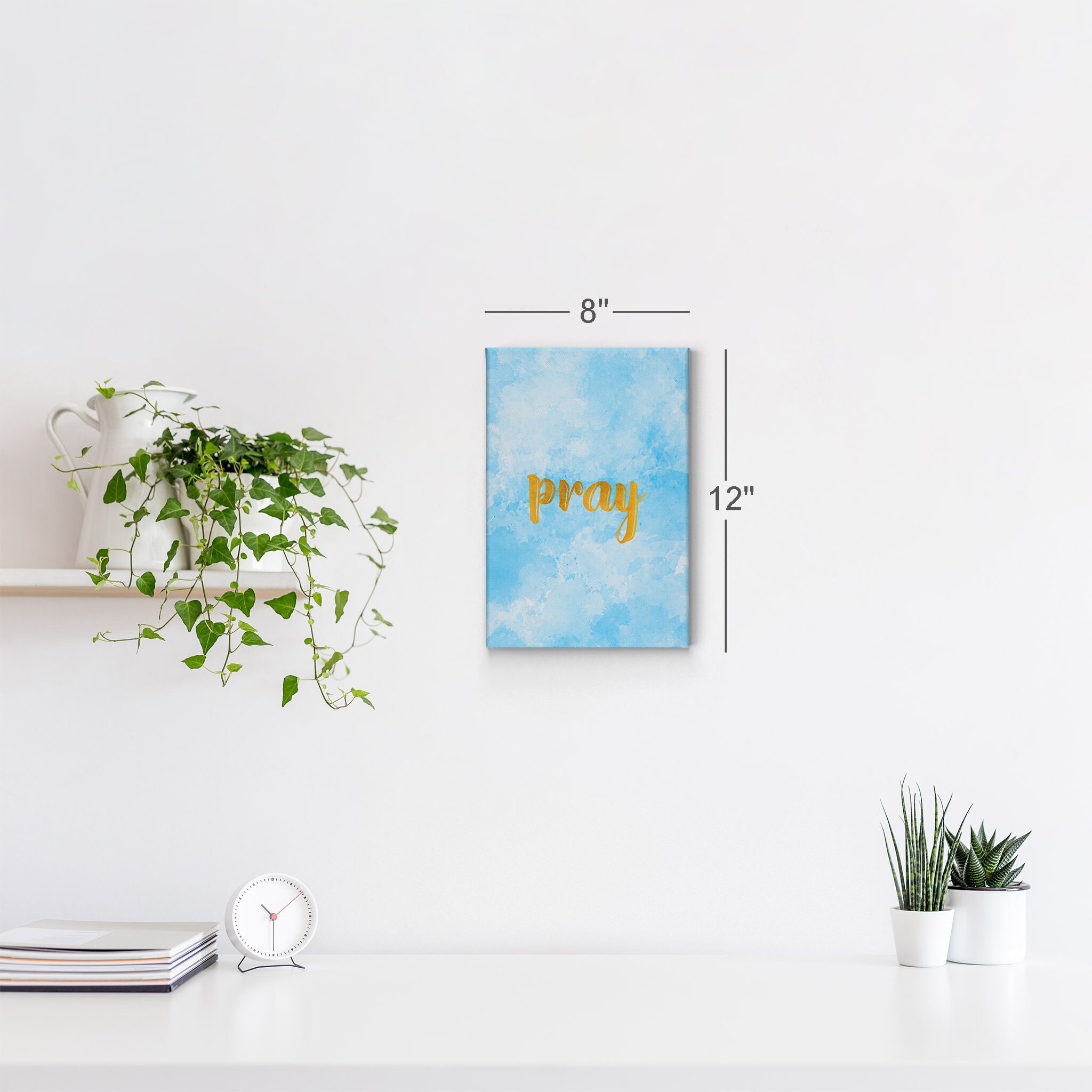 Pray Scripture Wall Art Canvas Print Bible Verse Christian Art ...