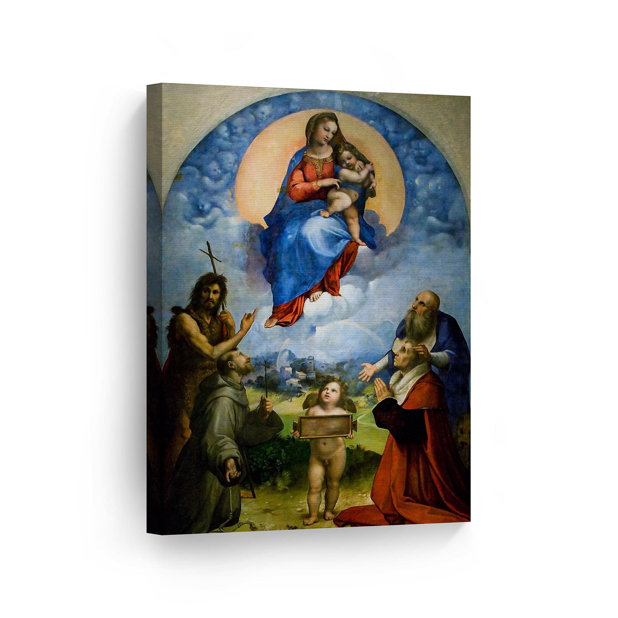 The Madonna of Foligno by Raphael Art Canvas Wall Art Print Famous Fine ...