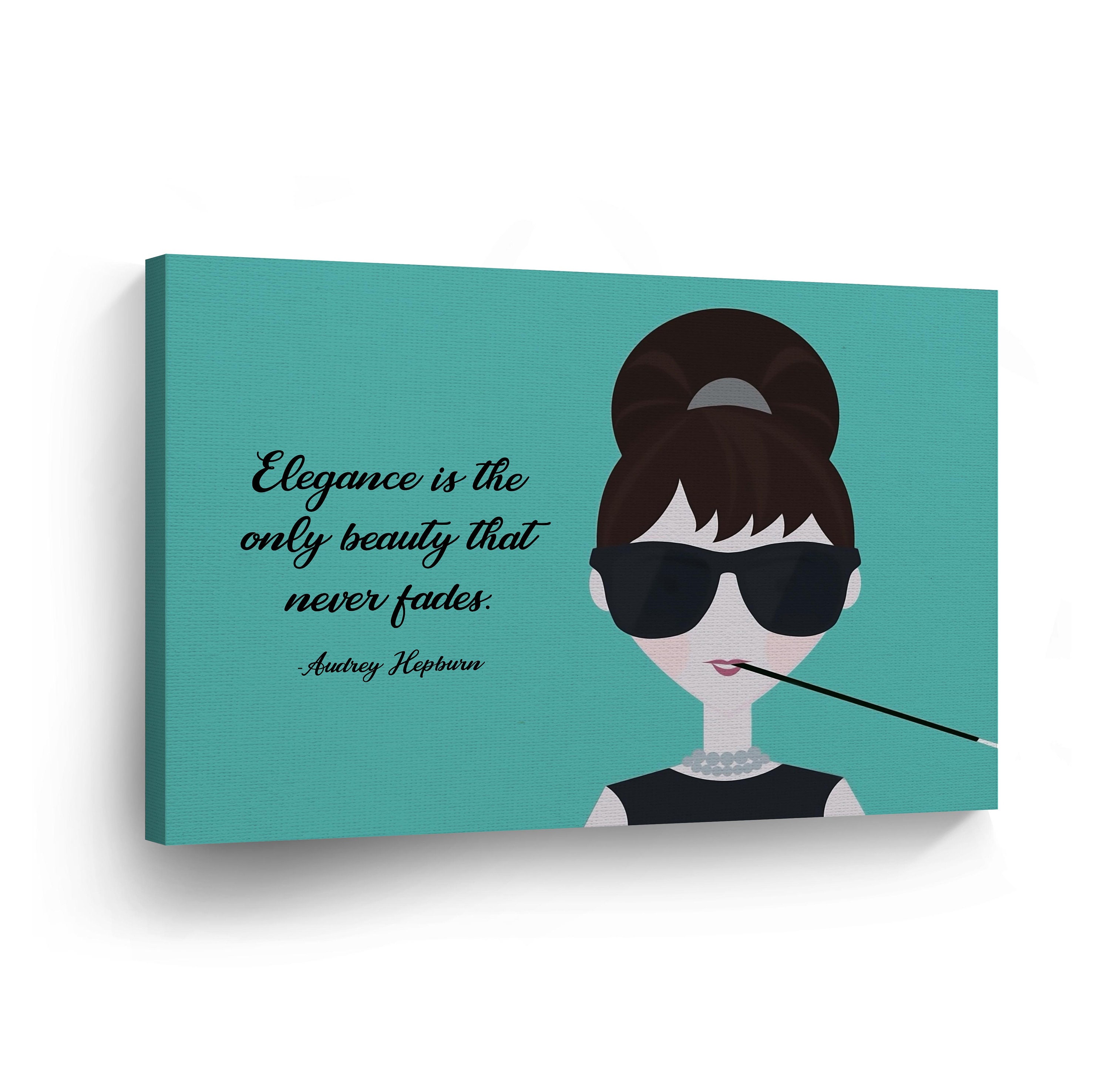 Audrey Hepburn Citation Petit Dejeuner Au Tiffanys Movie Etsy France