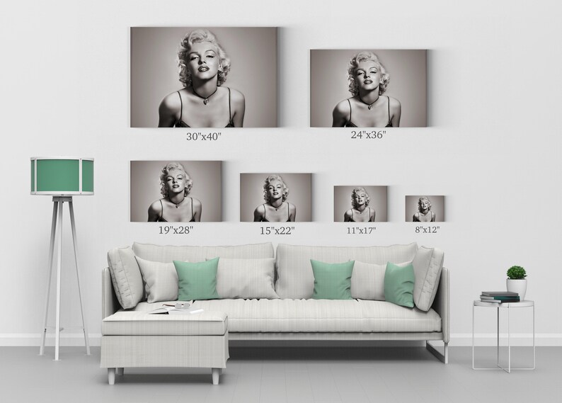 Marilyn Monroe Wall Art Sexy Look Vintage Decorative Art | Etsy