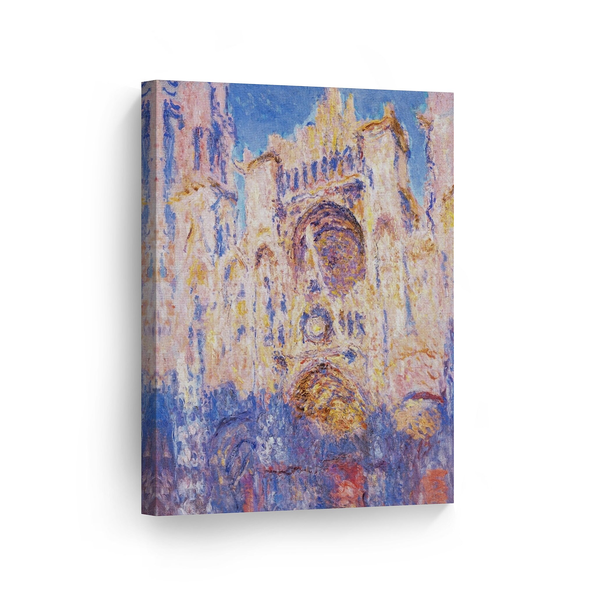 Rouen Cathedral Series Facade Sunset Claude Monet Canvas Wall - Etsy