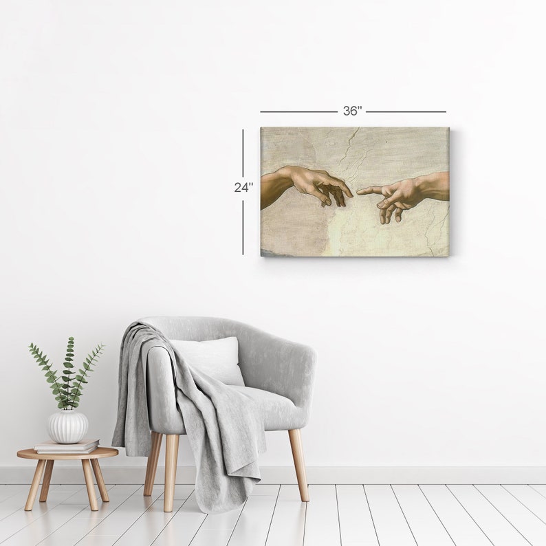 The Creation of Adam Hand of God by Michelangelo Christian - Etsy