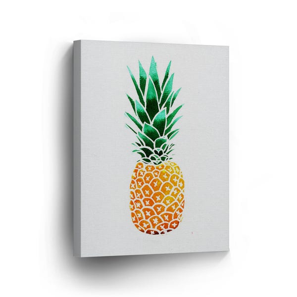 Pineapple Wall Art Canvas Print Tropical Fruit Home Decor Wall Art Artwork Gallery Wrapped Canvas Art Stretched/Ready to Hang Active