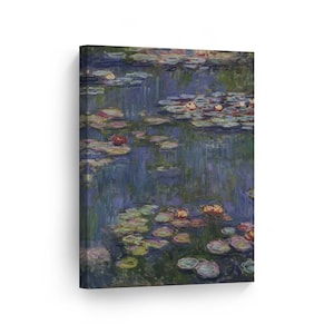 Water Lilies by Claude Monet Canvas Wall Art Print Art Painting Reproduction Fine Art Oil Paintings Modern Art Home Decor