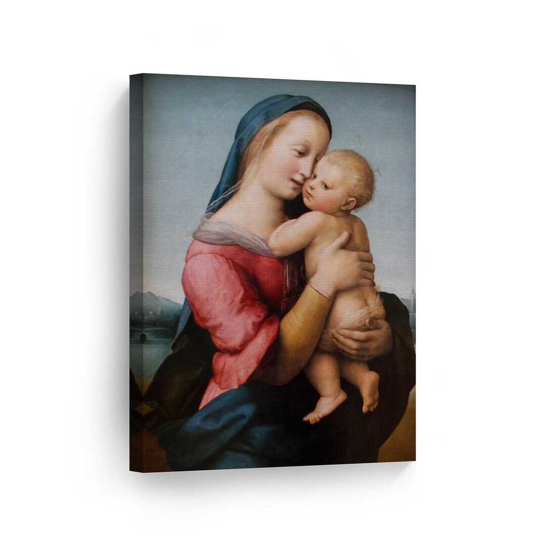 Madonna Tempi by Raphael Art Canvas Wall Art Print Famous Fine Art Oil ...