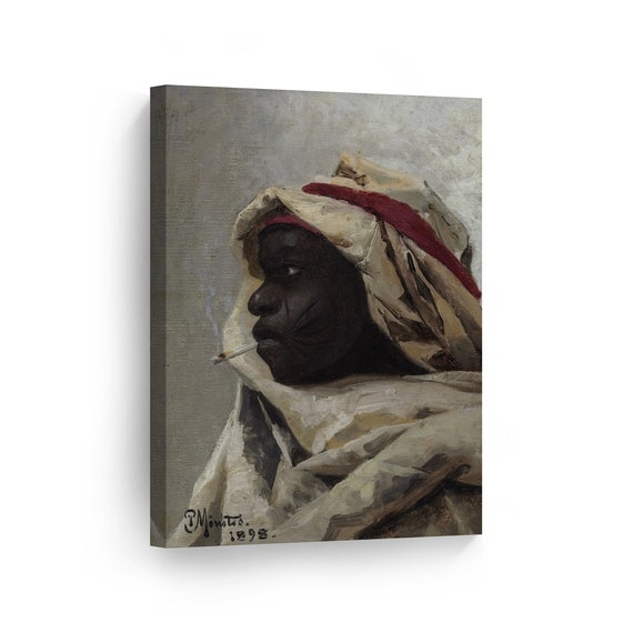 The Smoking Moor Peder Mork Monsted Canvas Wall Art Print Famous Fine Art  Oil Painting Canvas Art Classic Modern Art Reproduction Home Decor