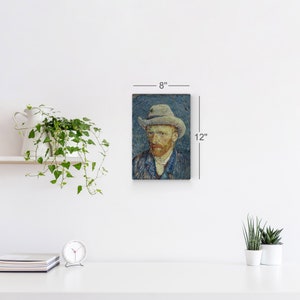 Vincent Van Gogh Self Portrait With Grey Felt Hat Winter - Etsy