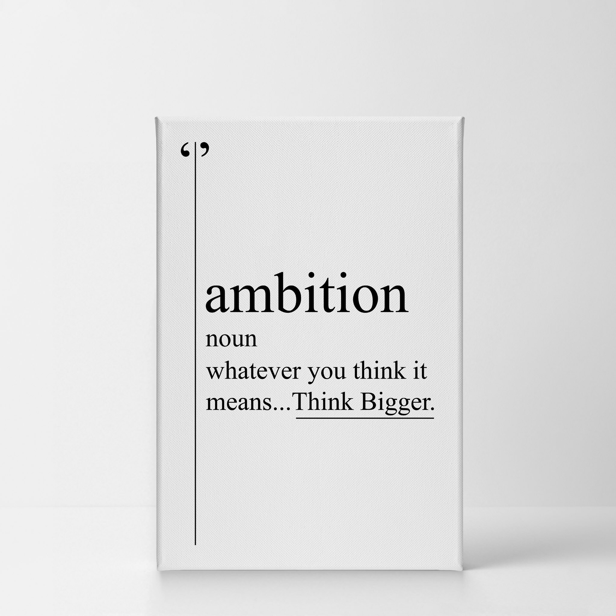 Ambition Definition Black and White Dictionary Motivational Etsy