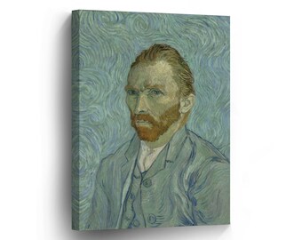 Vincent Van Gogh Self Portrait, September 1889 Canvas Print Home Decor Wall Art Artwork Stretched and Framed - Ready to Hang