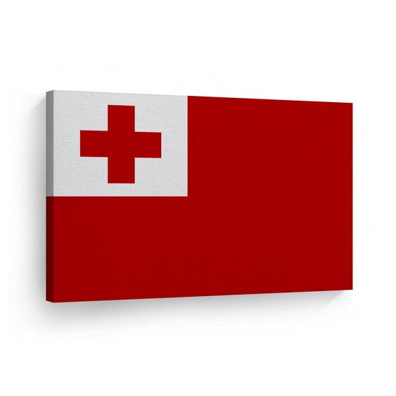 Tonga Flag CANVAS or METAL Wall Art Print Country Flags Office Living Room  Dorm Bedroom Kitchen Sports Club Bar Decor Modern Home Decor 