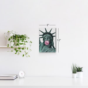 New York City Masterpiece Statue of Liberty Pink Bubble Gum - Etsy