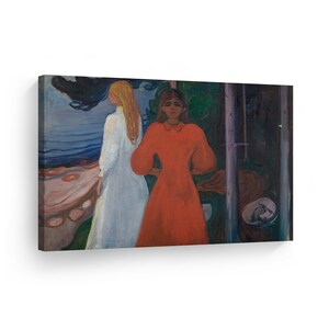 Red and White, Edvard Munch Classic Art Canvas Wall Art Print Famous Oil Painting Reproduction Living Room Bedroom Home Decor