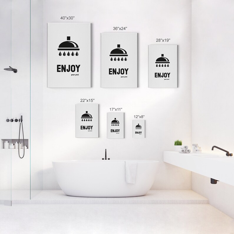 Enjoy Your Pool Funny Bathing Quote Saying Bathroom Decor Etsy