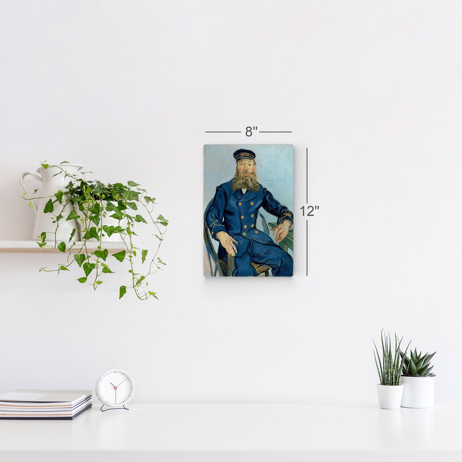 Vincent Van Gogh Portrait of the Postman Joseph Roulin 1888 Metal Print ...