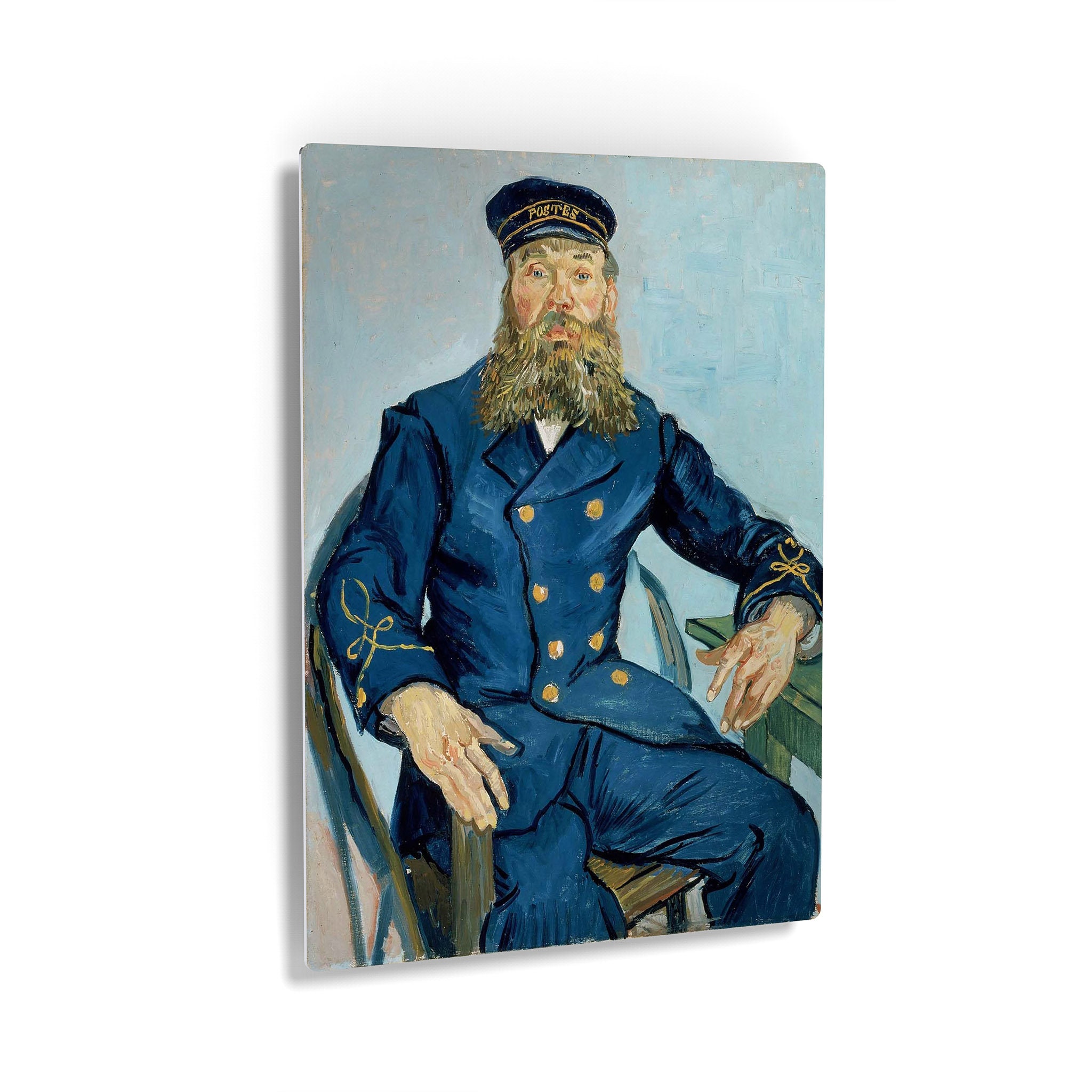 Vincent Van Gogh Portrait of the Postman Joseph Roulin 1888 Metal Print ...