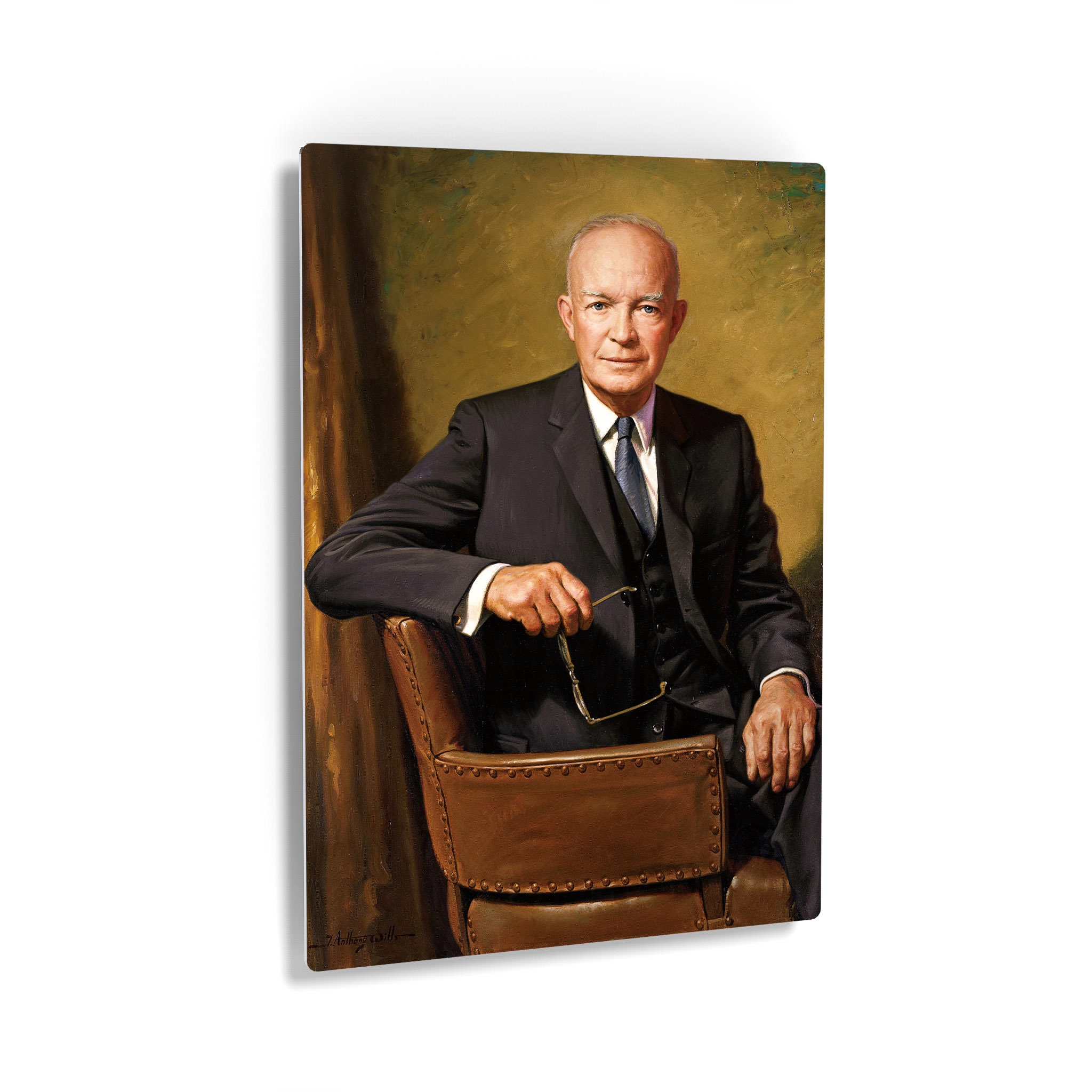 34th President of America Dwight D. Eisenhower Oil Paint - Etsy