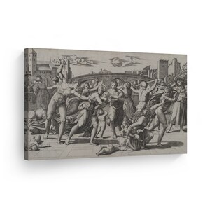 The Massacre of the Innocents by Raphael Art Canvas Wall Art Print Famous Fine Art Reproduction Renaissance Art Living Room Home Decor