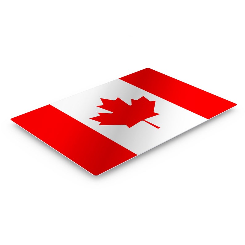 Canada Flag CANVAS or METAL Wall Art Print Country Flags Etsy