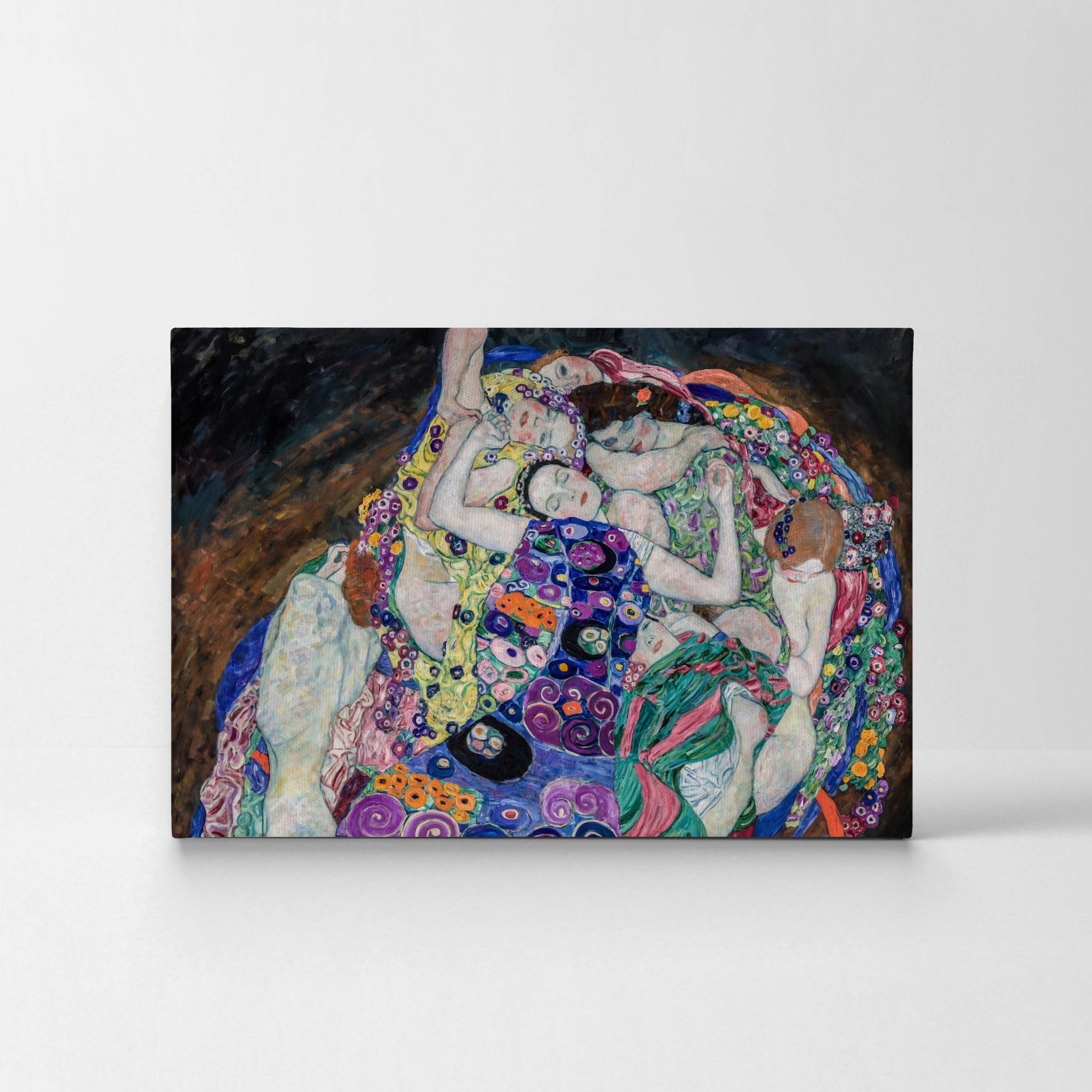 油絵　クリムト　複製画　The Maiden The Maiden by Gustav Klimt Canvas Print Wall Art Famous Art