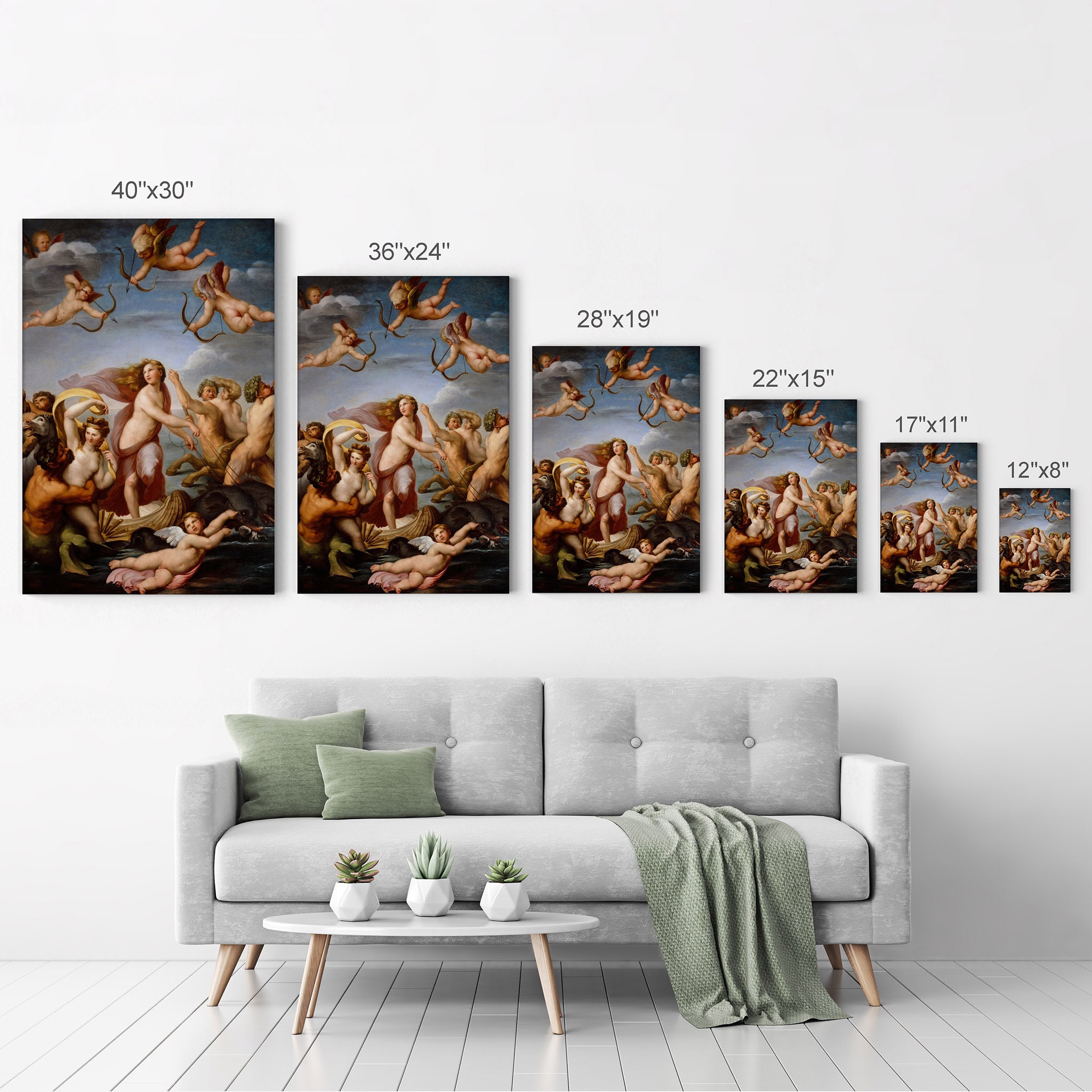 The Triumph of Galatea by Raphael Art Canvas Wall Art Print Etsy