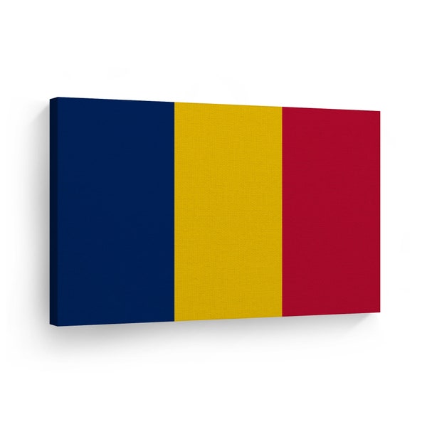 Chad Flag CANVAS or METAL Wall Art Print Country Flags Office Living Room Dorm Bedroom Kitchen Sports Club Bar Decor Modern Home Decor