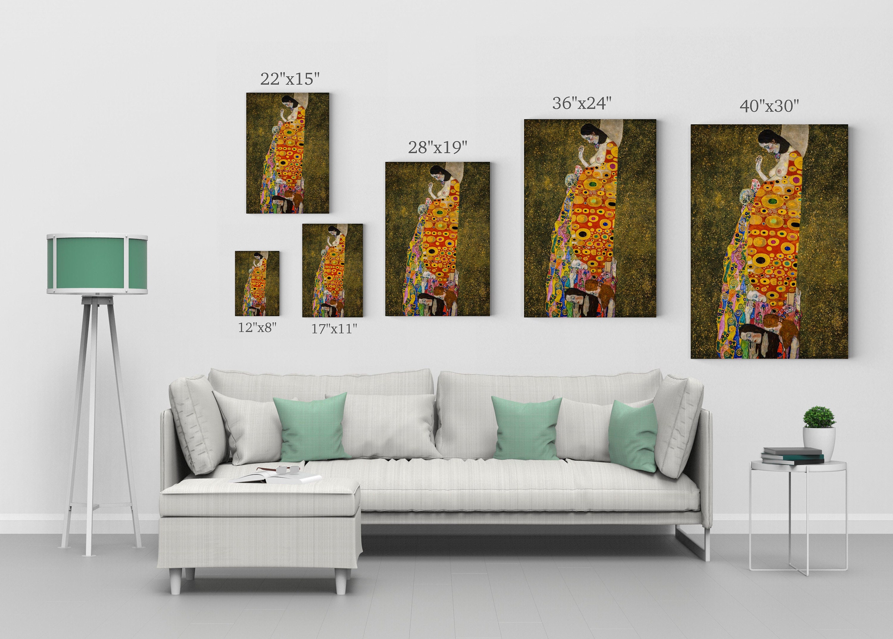 Hope II by Gustav Klimt Canvas Print Wall Art Famous Art Painting ...