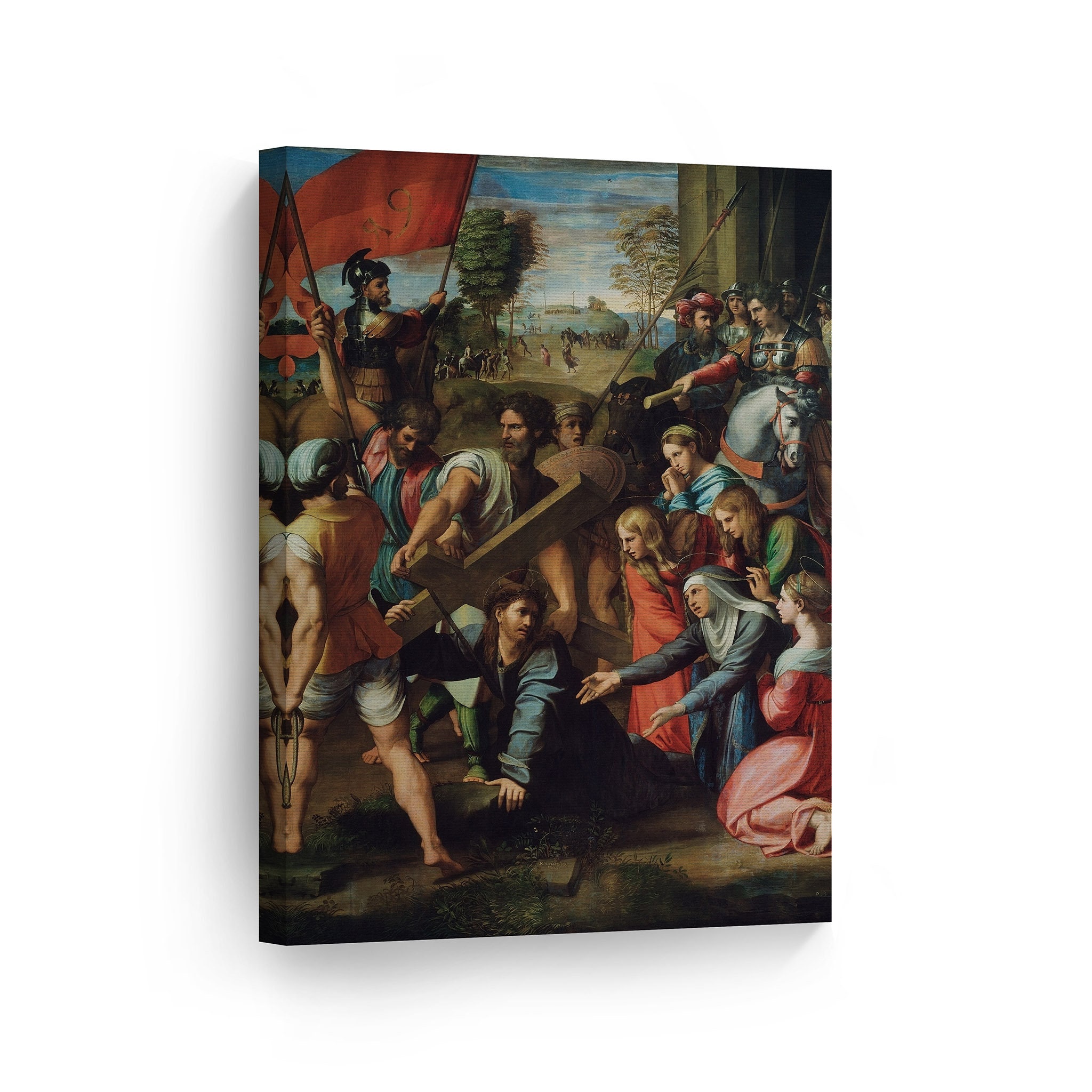 Christ Falls on the Way to Calvary Raphael Art Canvas Wall Art - Etsy