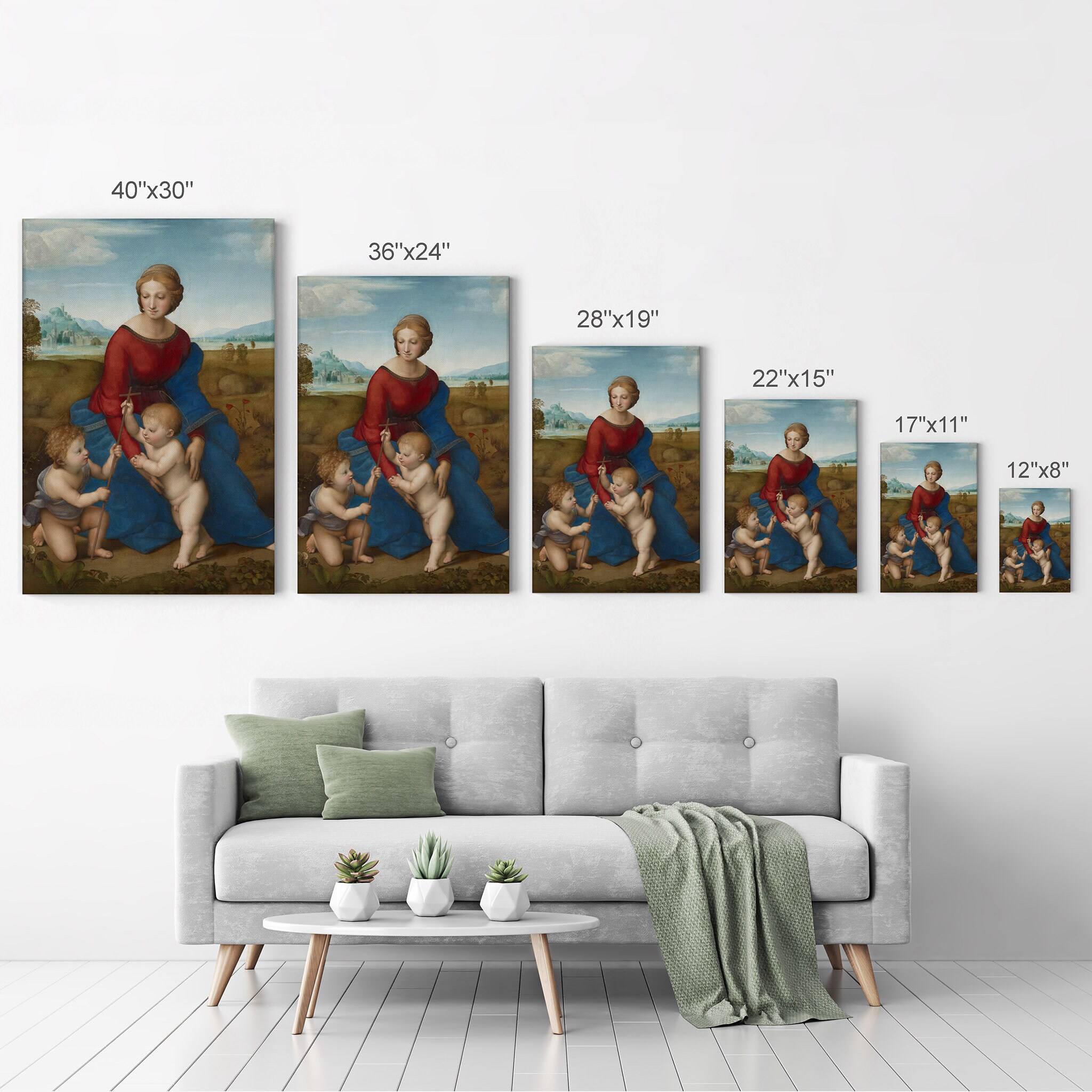 Madonna of the Meadow by Raphael Art Canvas Wall Art Print | Etsy