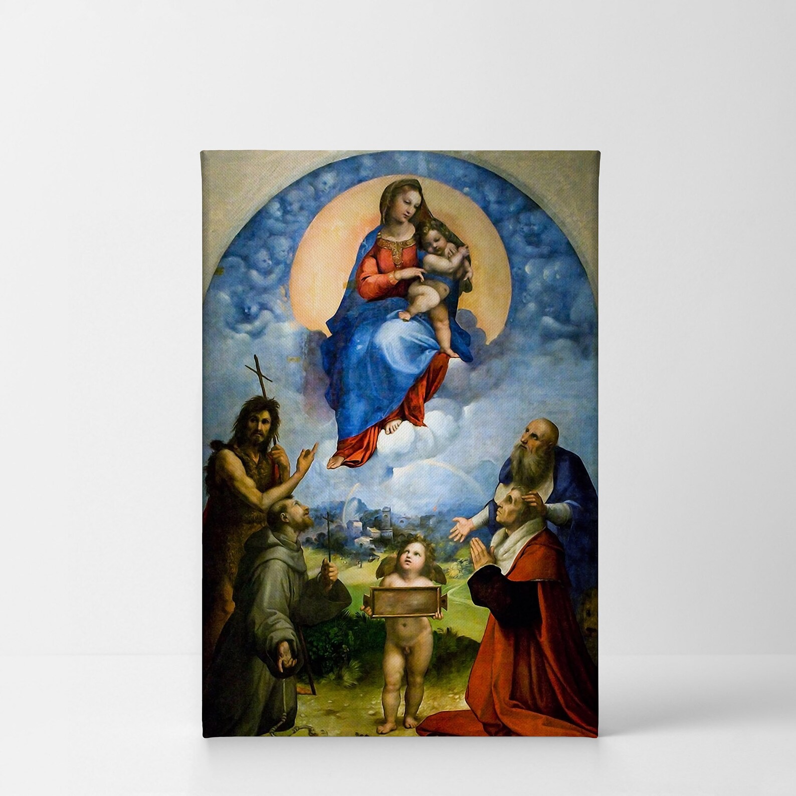 The Madonna of Foligno by Raphael Art Canvas Wall Art Print Famous Fine ...