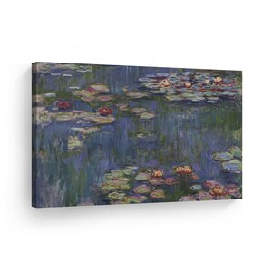 Water Lilies by Claude Monet Canvas Wall Art Print Art Painting Reproduction Fine Art Oil Paintings Modern Art Home Decor
