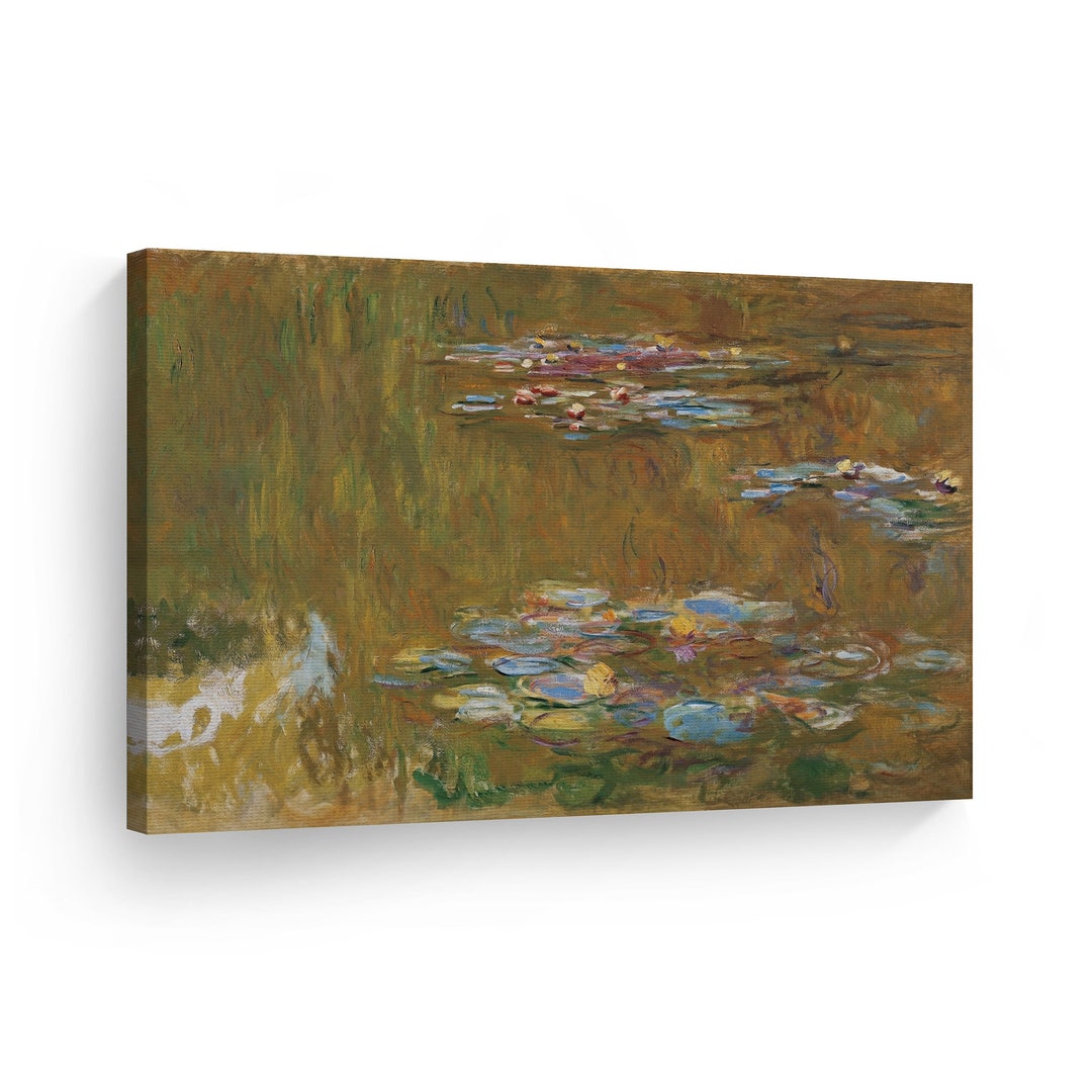 The Water Lily Pond by Claude Monet Canvas Wall Art Print Art Painting ...