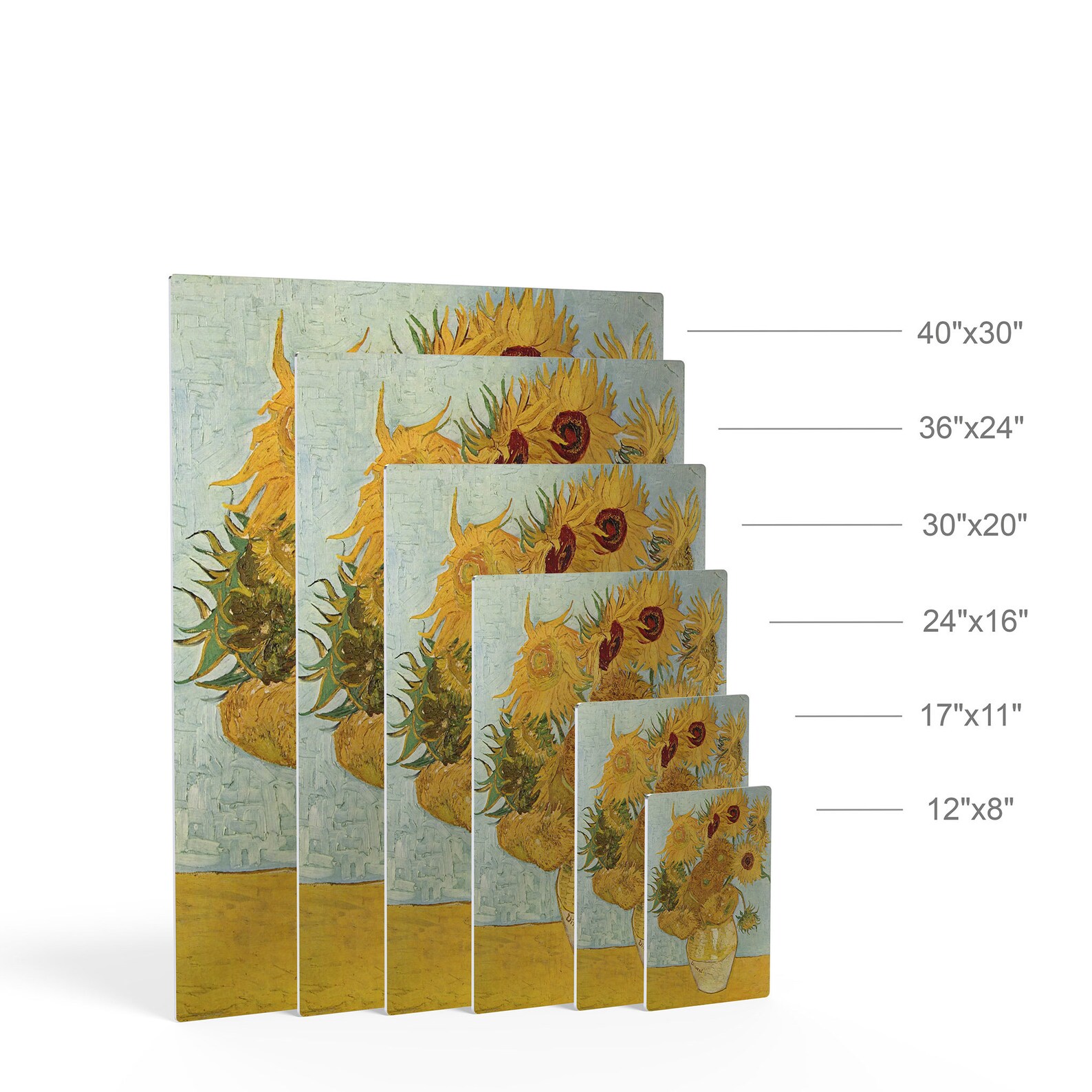 Vincent Van Gogh Still Life Vase With Twelve Sunflowers 1888 Metal ...