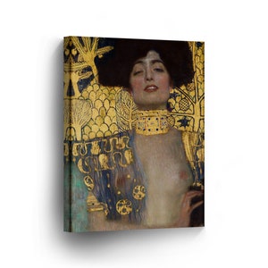 Judith and the Head of Holofernes by Gustav Klimt Canvas Print Wall Art Painting Reproduction Oil Paintings Modern Art Ready to Hang