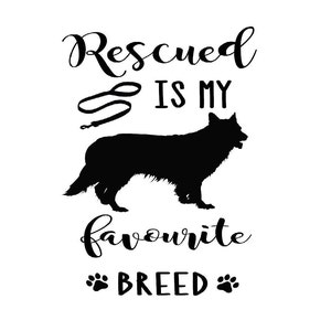 Rescued Is My Favourite Breed SVG Pobieranie cyfrowe