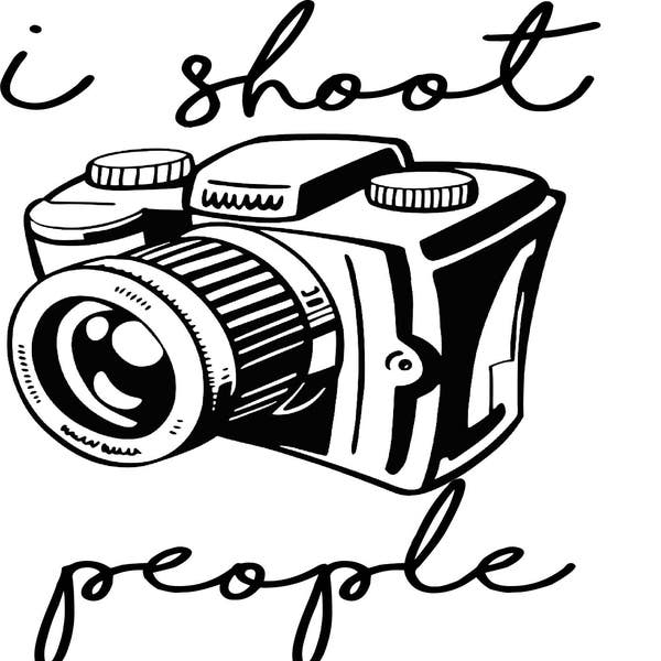 I Shoot People (Camera) SVG Digital Download