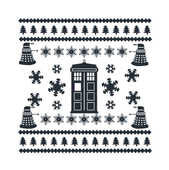 Download Police Box Ugly Christmas Sweater SVG Digital Download Cut ...