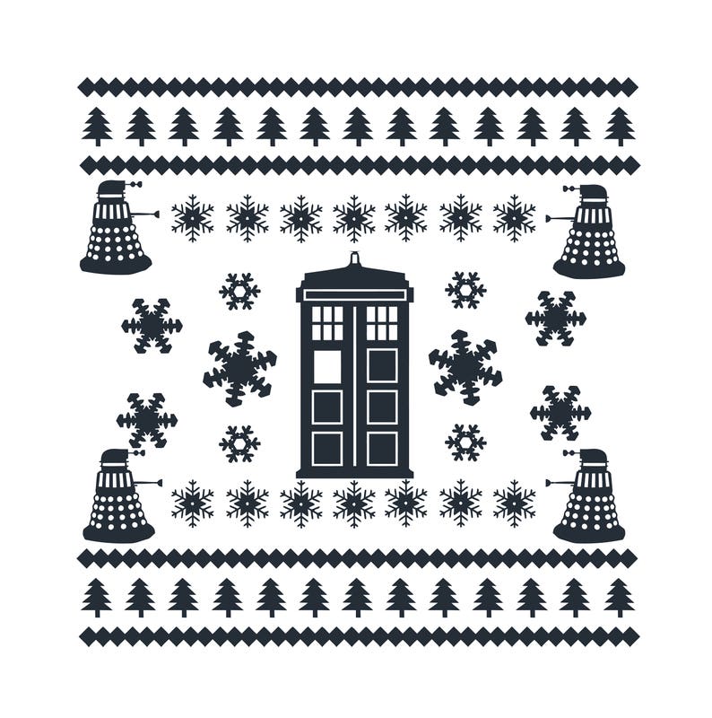 Download Police Box Ugly Christmas Sweater SVG Digital Download Cut ...