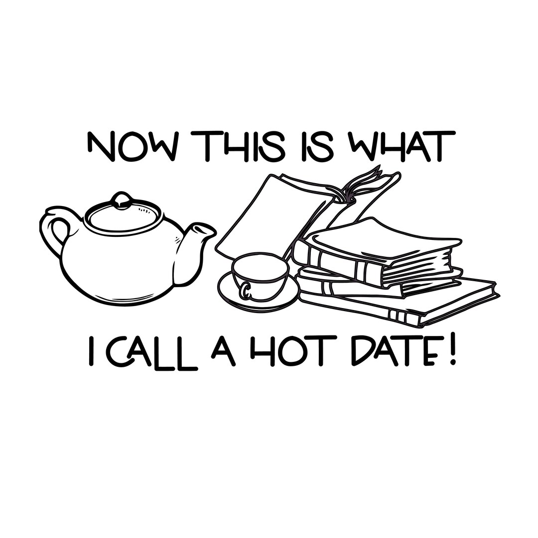 Hot Date With Books SVG Digital Download Cut Files Etsy