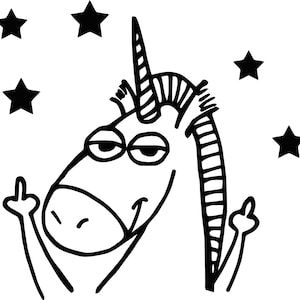 Unicorn With Stars SVG Digital Download