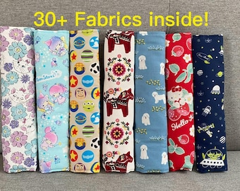 Housse de ceinture de sécurité en coton faite main - Motifs floraux et dessins animés