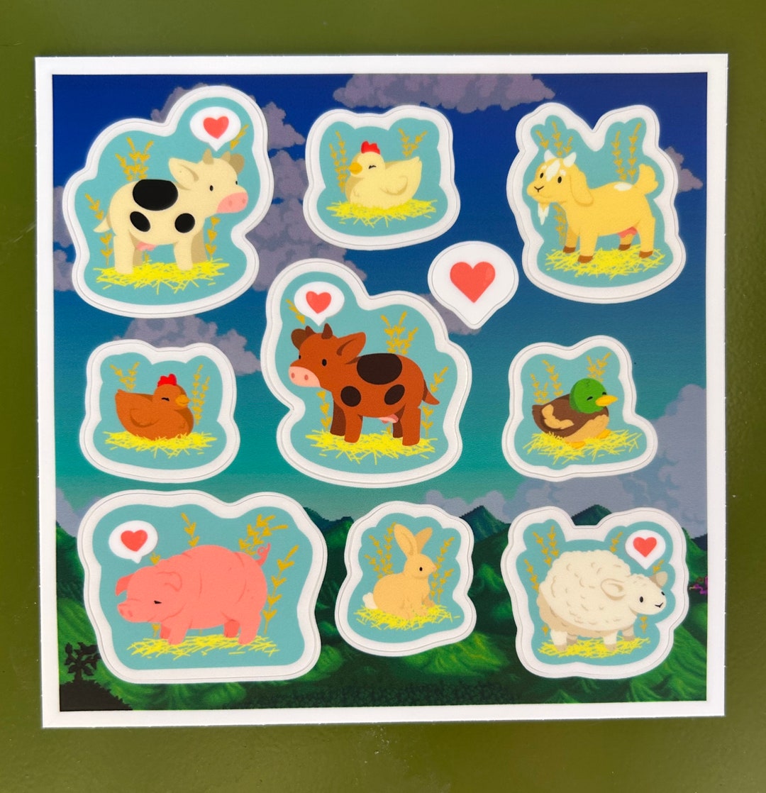 Stardew Valley Sticker Sheet - Etsy